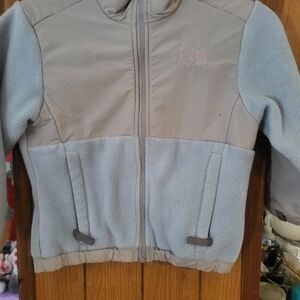 The North Face Kids Light Blue Full-Zip Fleece Jacket